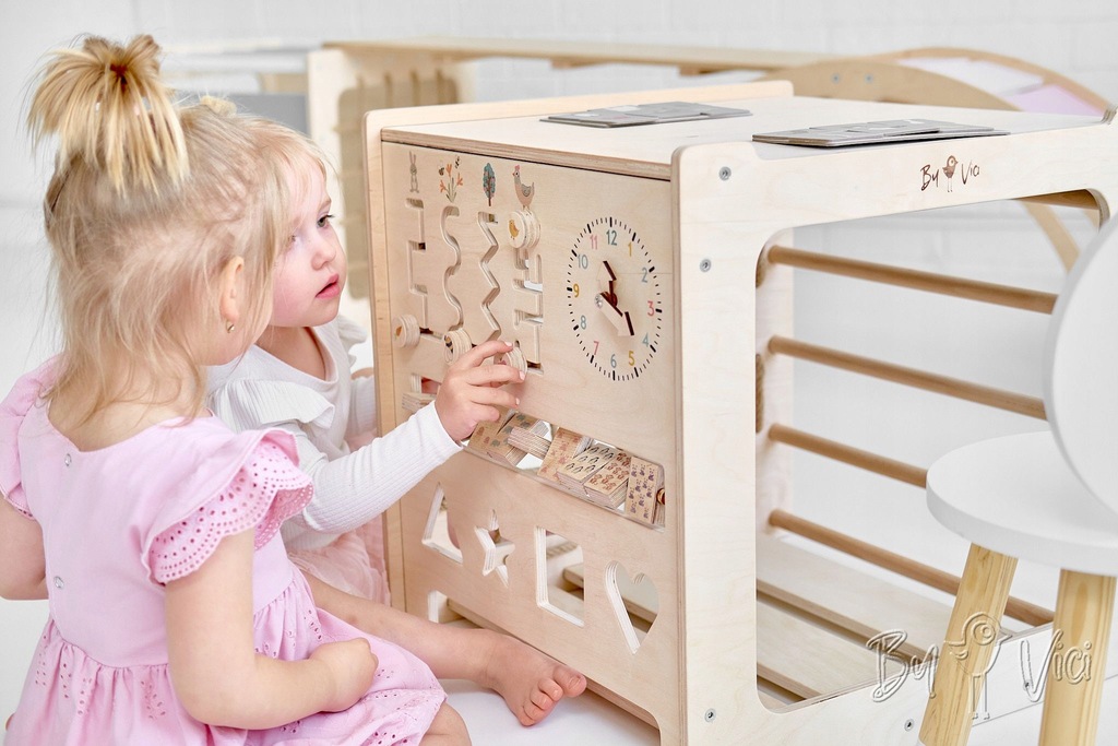 Montessori kostka 10v1 - bílá