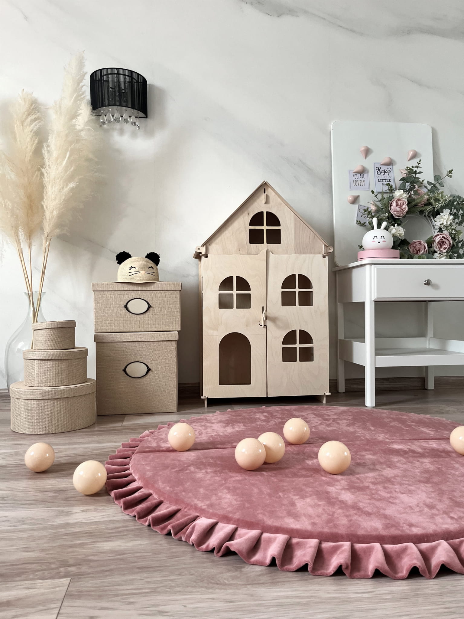 Sametová hrací podložka L - kulatá