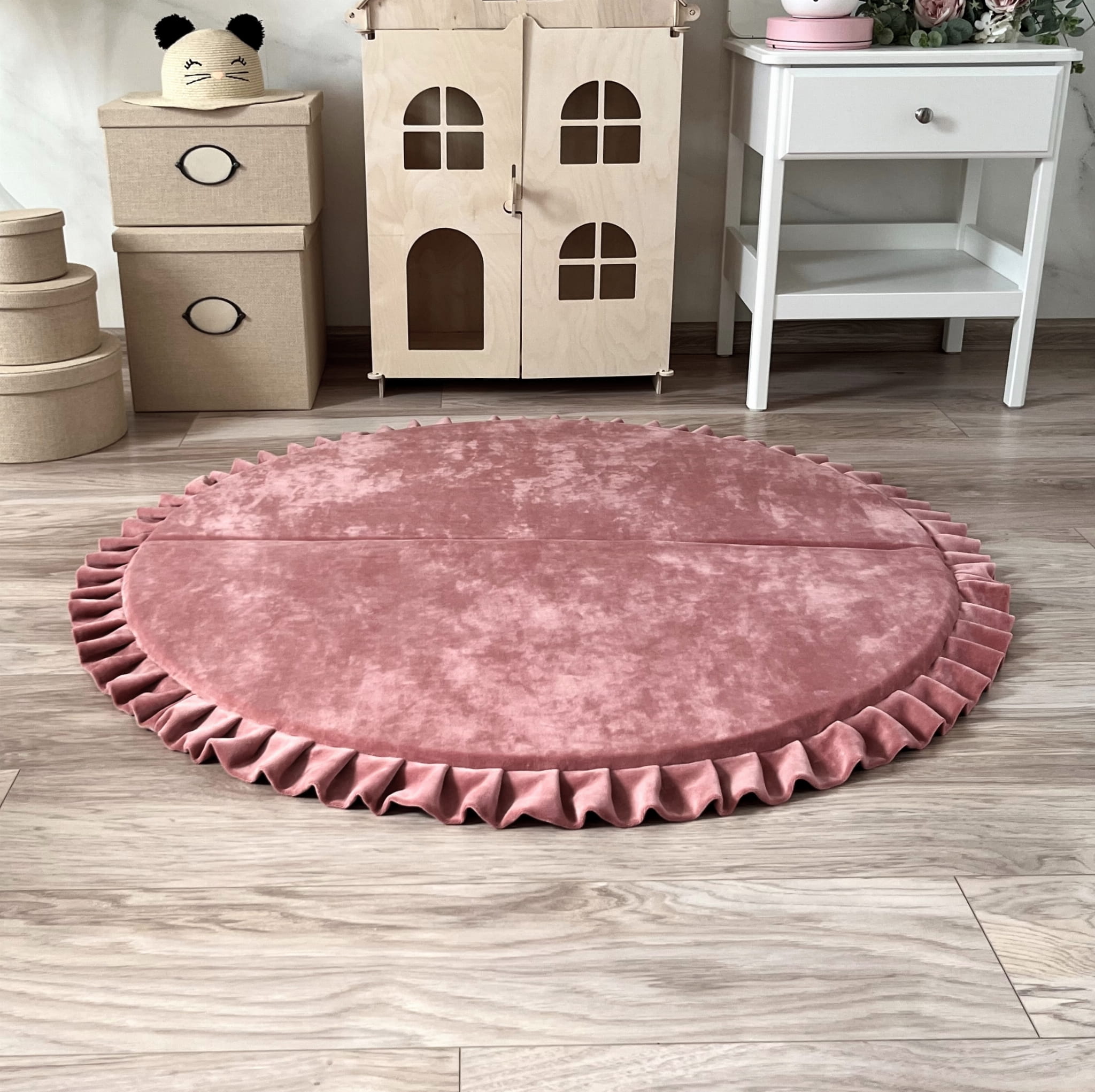 Sametová hrací podložka L - kulatá