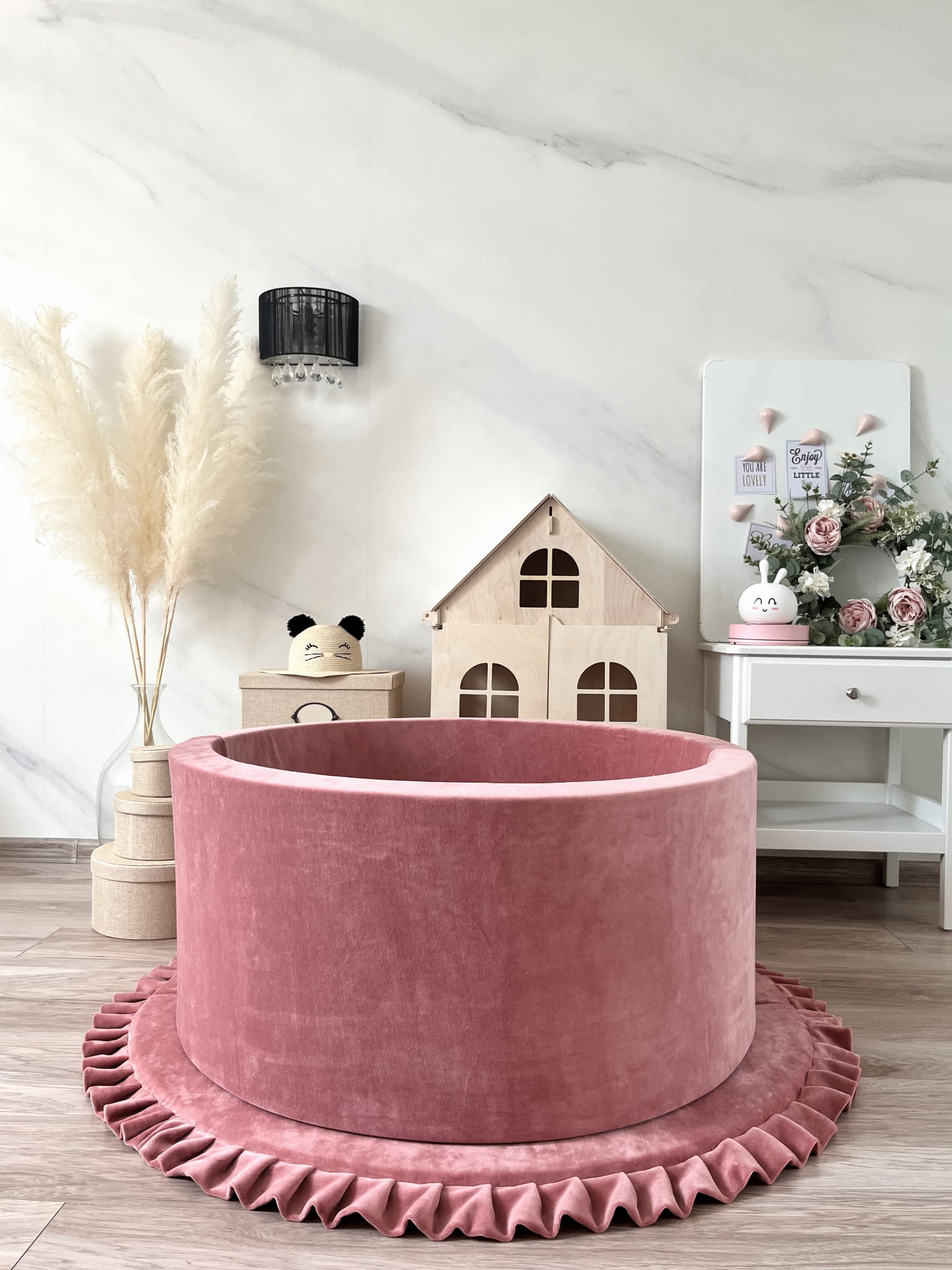 Sametová hrací podložka L - kulatá