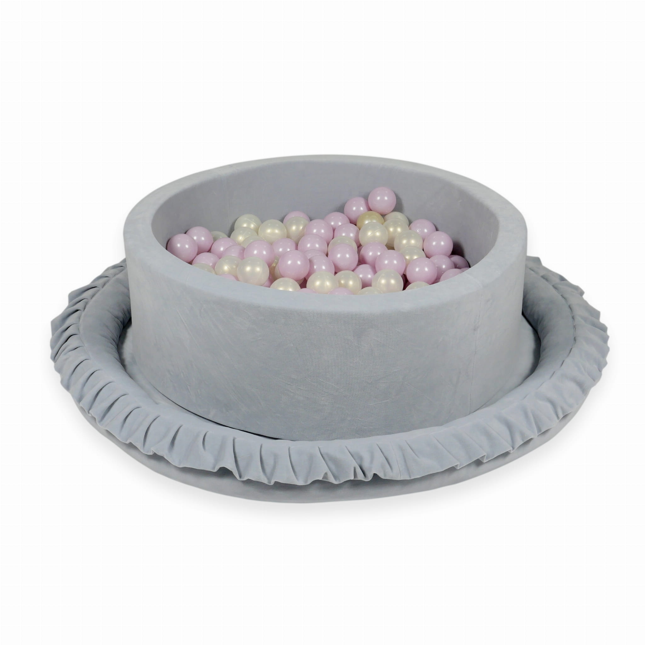 Sametové hrací hnízdečko Velvet - kulatá 120 cm