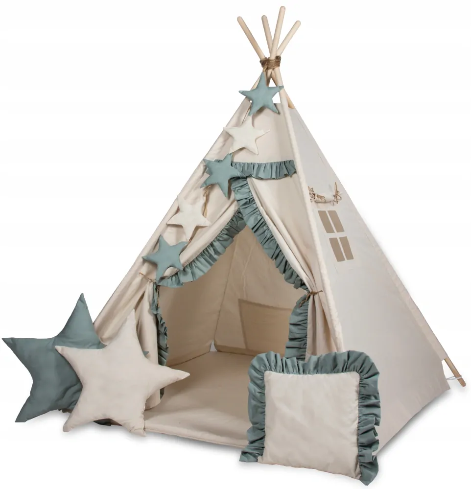 Stan teepee pro děti - zelená