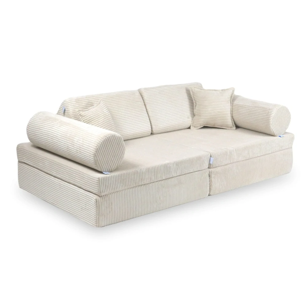 Montessori Play Sofa Comfort Manšestrová - béžová