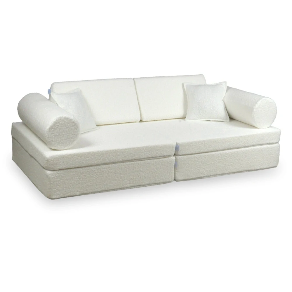 Montessori Play Sofa Comfort Beránek - bílá