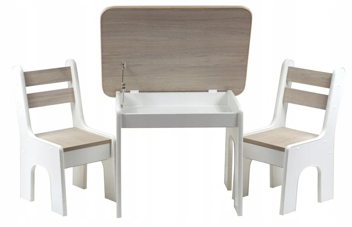Set dětský stůl se židličkou 2ks - přírodní