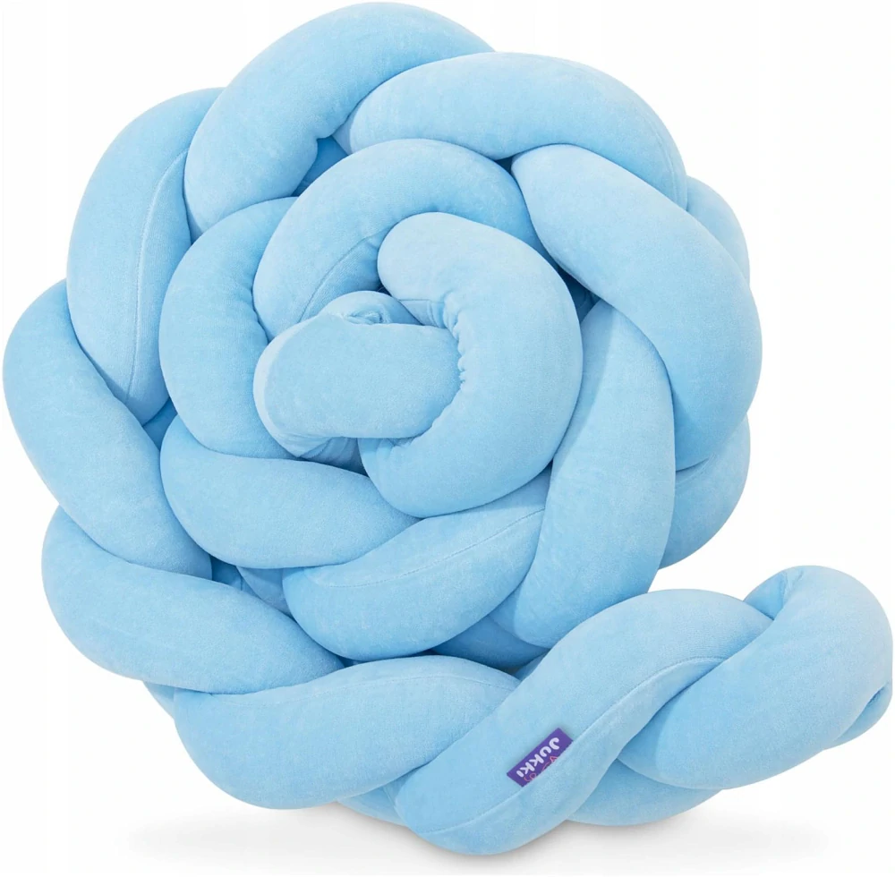 Mantinel pletený cop 2m - baby blue