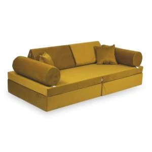 Montessori Play Sofa Comfort Velvet - gold