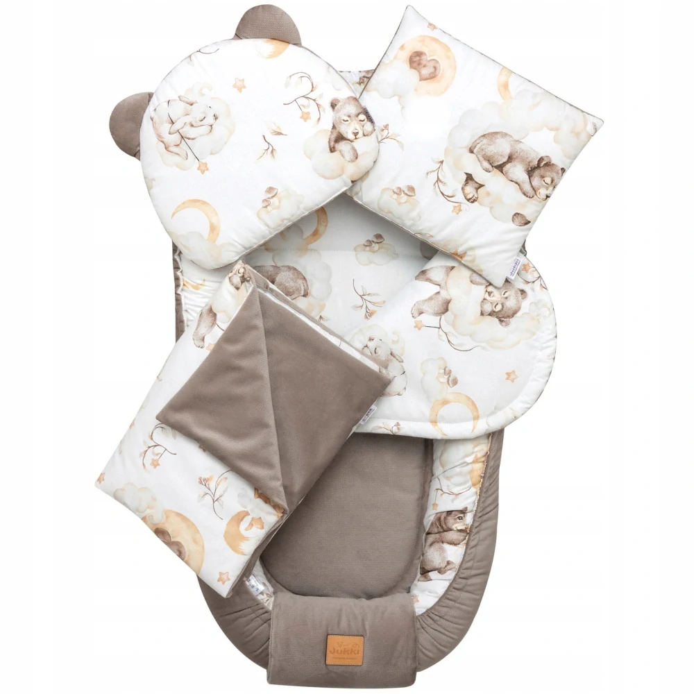 Mušelín 5dílný set Comfort Velvet - Sweet Teddy
