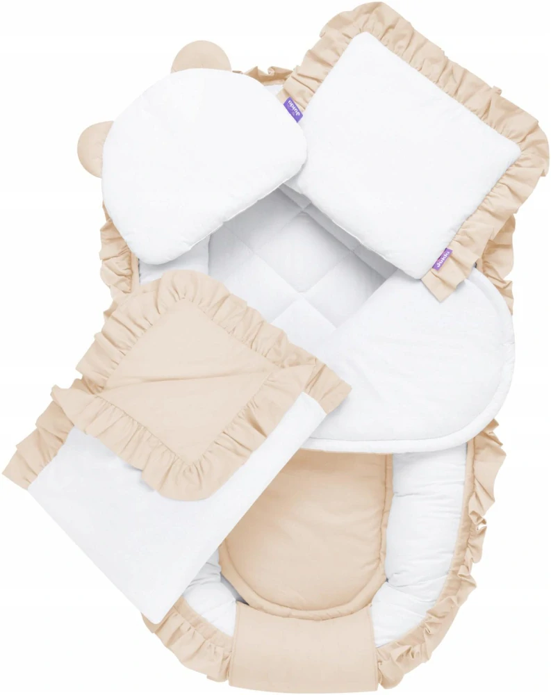5dílný set hnízdečko bavlna - Pastel beige