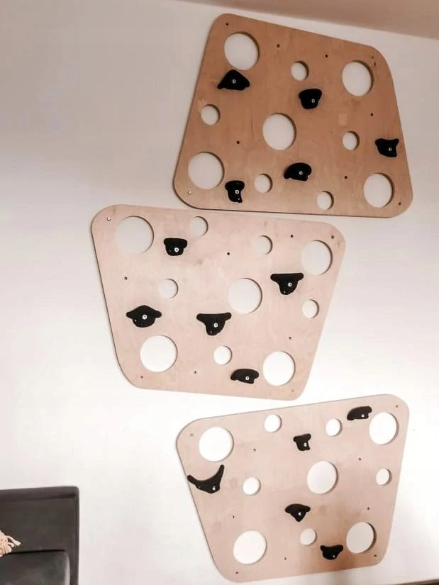 Domácí lezecká stěna pro děti Cheese
