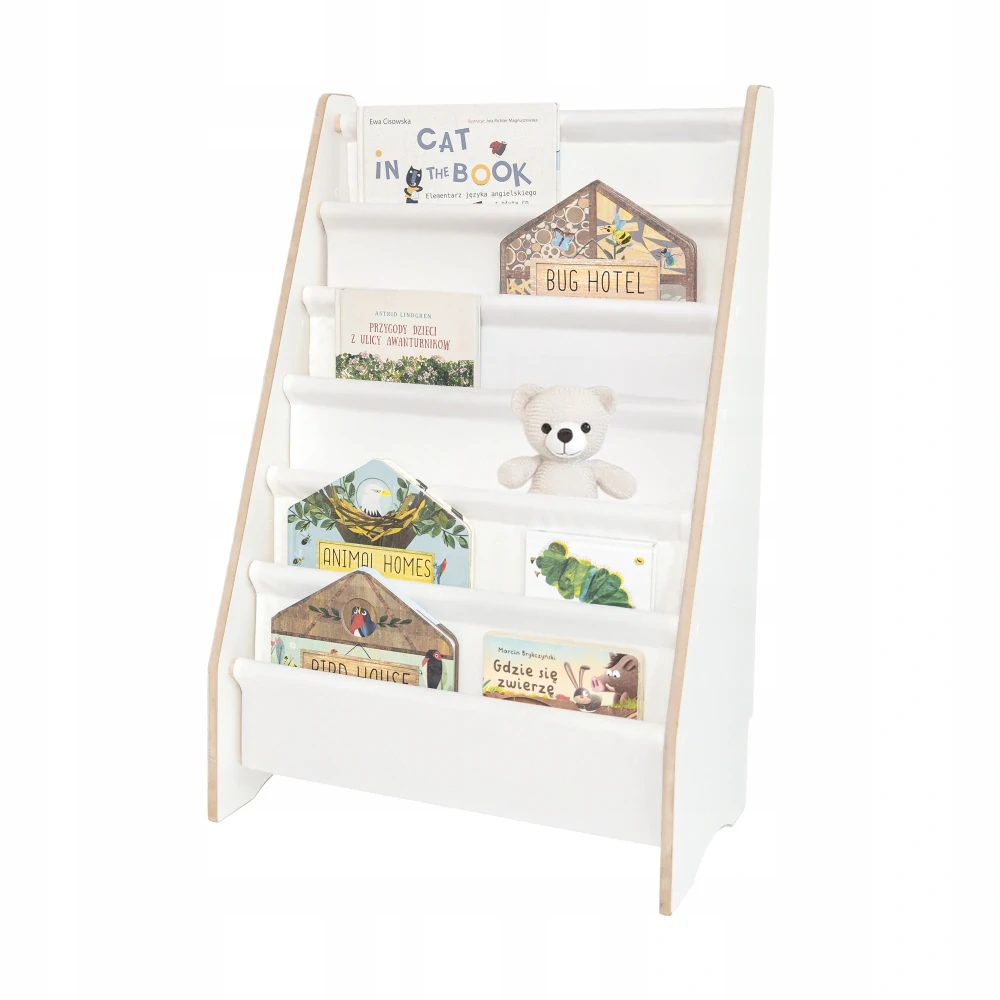 Montessori knihovna - bílá