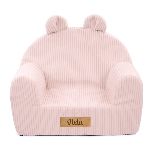 Dětské křesílko Teddy - manšestr růžová