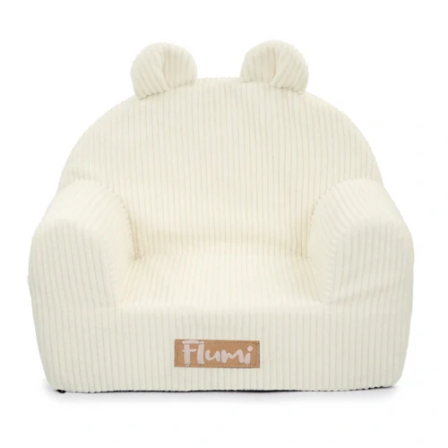Dětské křesílko Teddy - manšestr světle béžové