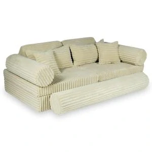 Montessori Play Sofa Luxury Waffle - caramel