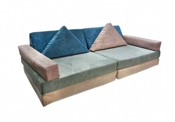 Modulární rozkládací pohovka SOFA pro děti, polštář, pěnová matrace - mix barev 3