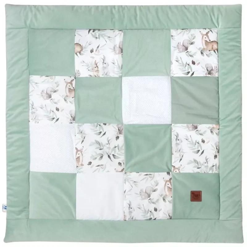 Hrací podložka PATCHWORK - světle zelená