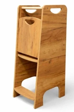 Učící věž Kitchen Helper - přírodní dřevo
