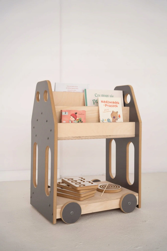 Montessori knihovna CAR - šedá