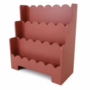 Dětská knihovna Montessori – 63 cm, kaštanová