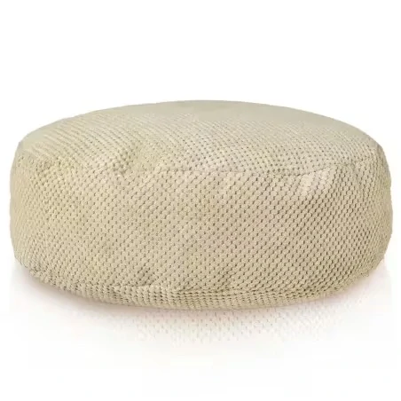 Dětský sedací taburet - samet, béžová