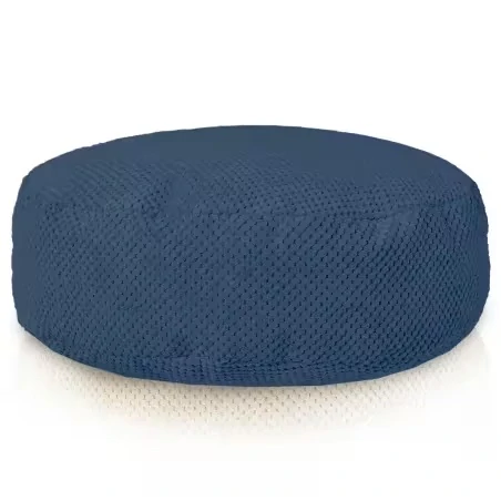 Dětský sedací taburet - samet, modrá