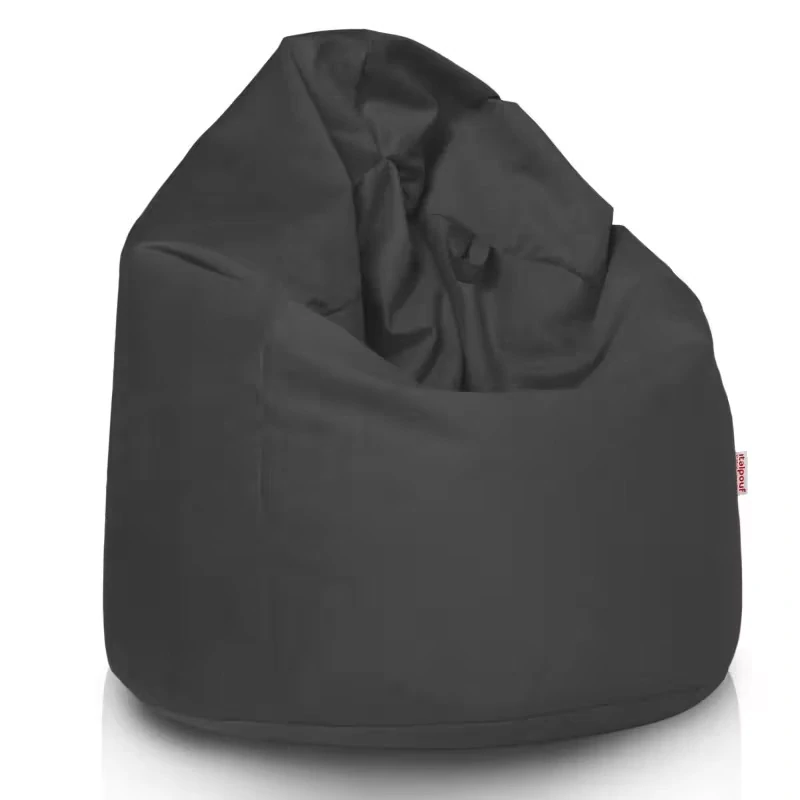 Sedací pytel Standard - měkký velur, šedá