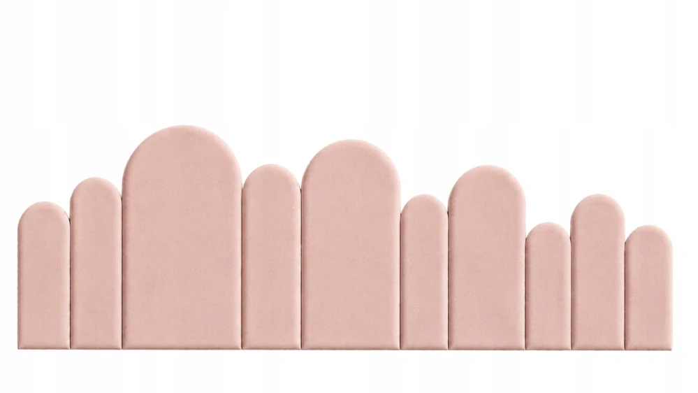 Sada čalouněných panelů plot, 200 cm - různé barvy