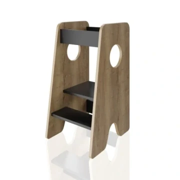 Učící věž Kitchen Helper - pomocník do kuchyně, přírodní a četná