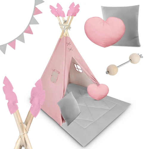 Dětský teepee stan Nukido - růžový