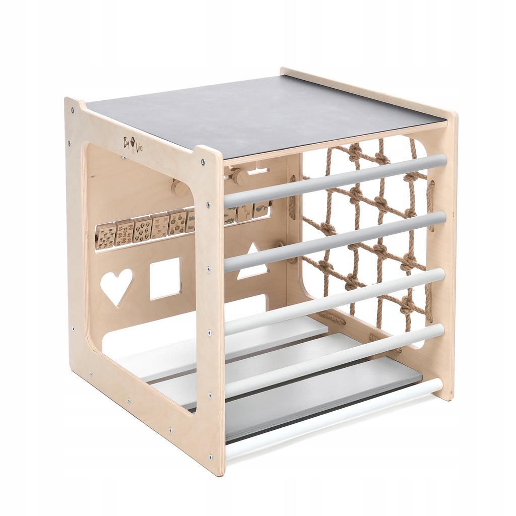 Montessori kostka 10v1 - šedá