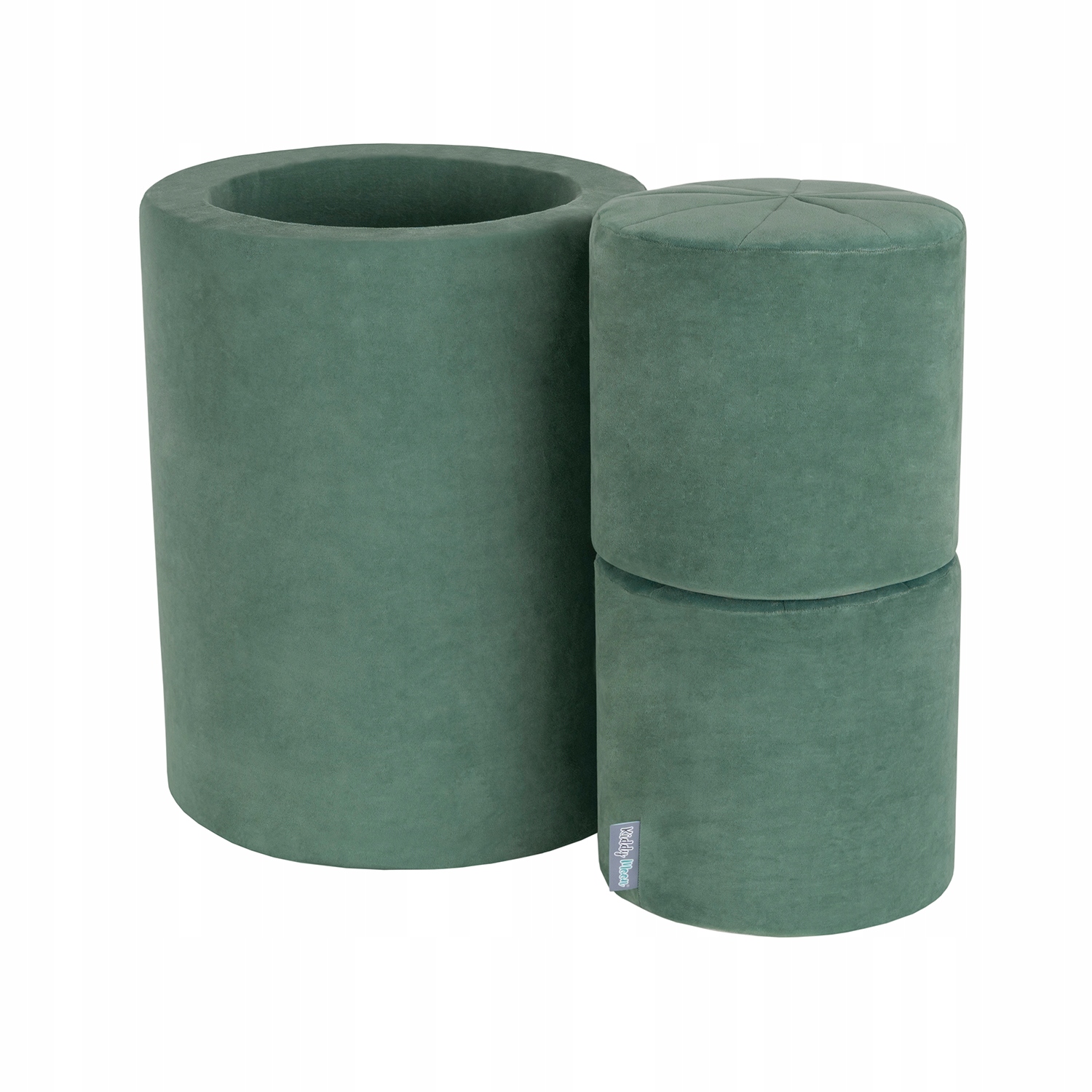 Dětské pěnové hřiště - válec 3ks, zelená