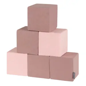 Kostky pěnové - stavebnice pro děti - červená 