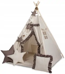 Stan teepee pro děti - hnědá