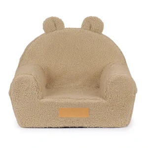 Dětské křesílko Teddy - beránek, tmavě béžové
