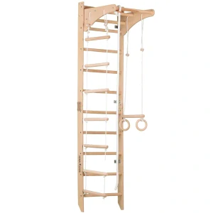 Dřevěné žebřiny pro děti i dospělé SPORT C - natural