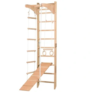 Dřevěné žebřiny pro děti i dospělé SPORT C - natural