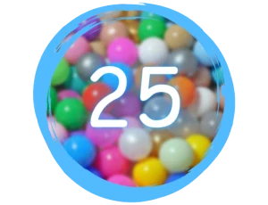 Balónky plastové do suchého bazénku 25ks