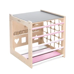 Montessori kostka 10v1 - růžová
