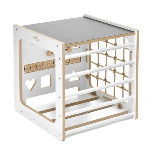 Montessori kostka 10v1 bílá - bílá