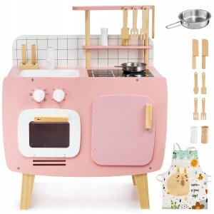 Dřevěná kuchyňka v retro stylu