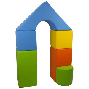 6 ks barevných stavebních kostek