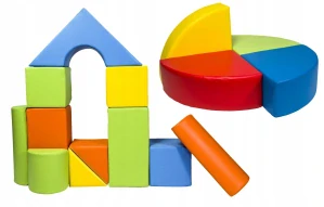 15 ks barevných stavebních kostek