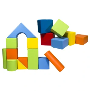 17 ks barevných stavebních kostek