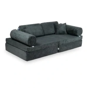 Montessori Play Sofa Comfort Manšestrová - graphitová