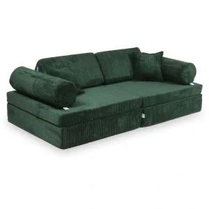 Montessori Play Sofa Comfort Manšestrová - zelená