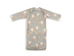 Body Klokánek - první oblečení Vintage Animals Sky Blue 0-2 měsíce