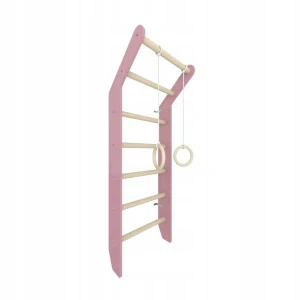 Žebřiny dřevěné MIDI pro děti - růžová