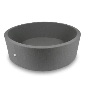 Suchý kulatý bazének XXL (pol.130 cm) - tmavě šedá