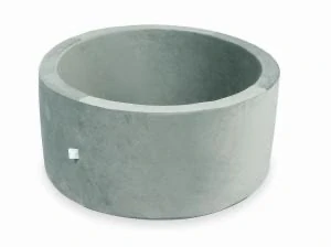 Suchý kulatý bazének L (90 cm) VELVET - šedá