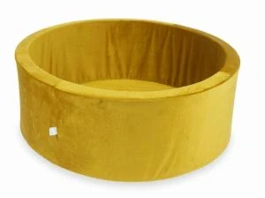 Suchý kulatý bazének XL (pol.110 cm) VELVET - zlatá